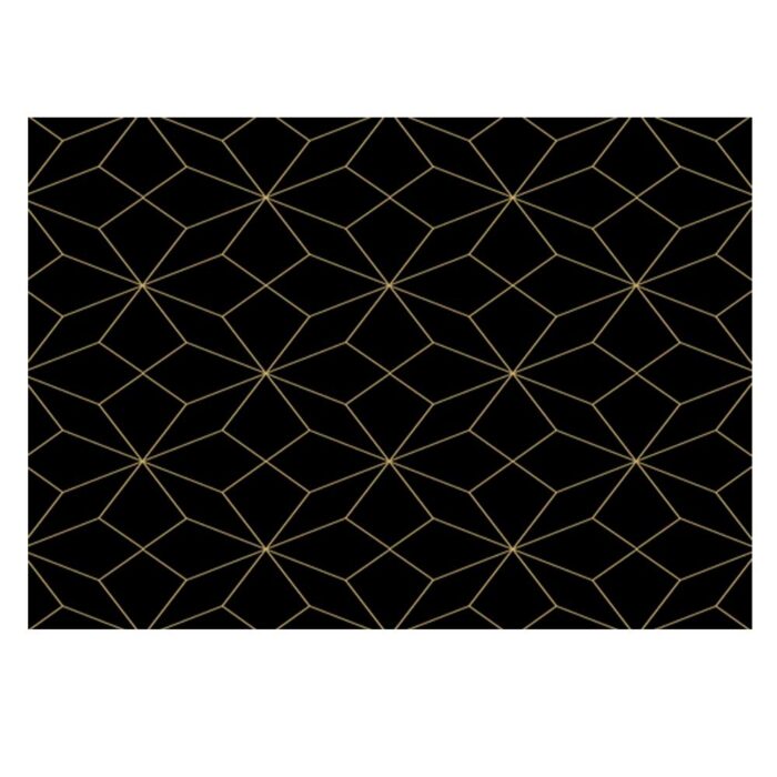 Black Geometric Gift Wrap