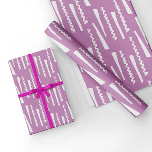 Pink Geometric Gift Wrap