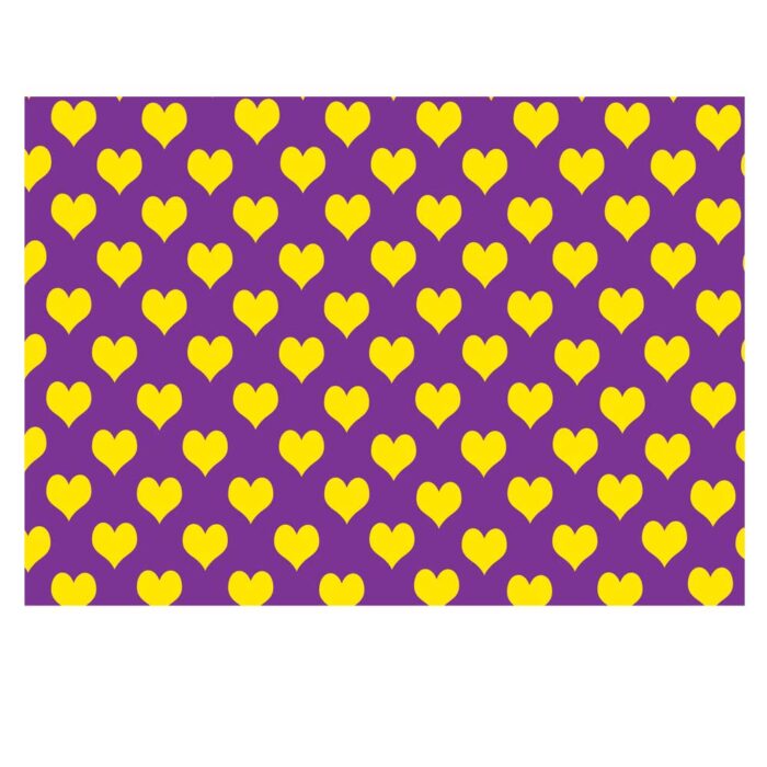 Yellow Hearts Gift Wrap