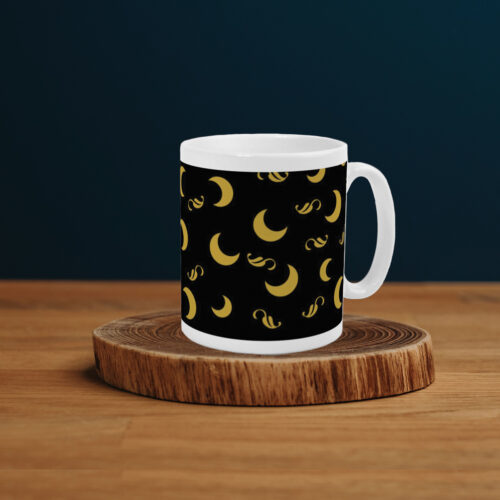 Gold Moon Mug Design