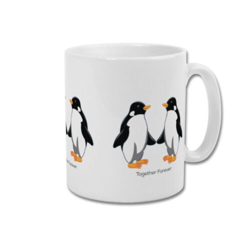 Penguin Design Mug White