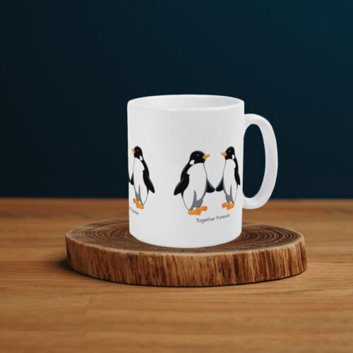Penguin Design Mug White