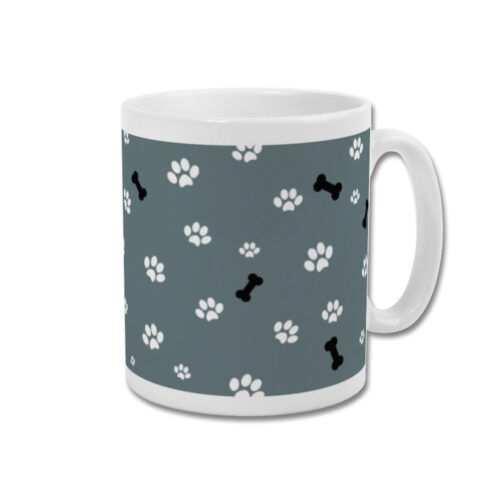 Dog Paws Mug Grey