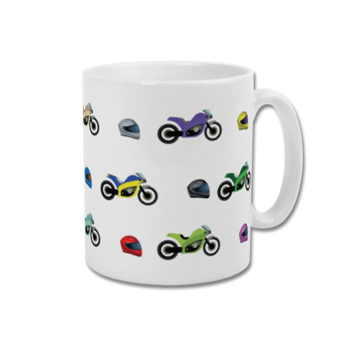 Motorbike Mug White