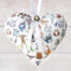 Animal Alphabet Hanging Heart