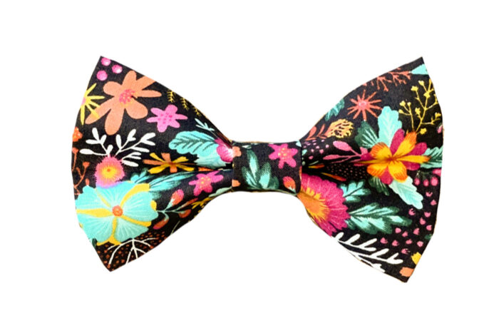 Cute-Dog-Bow-Black-Floral