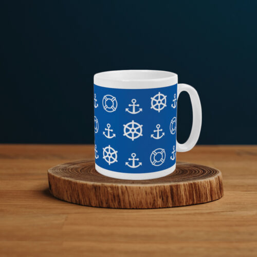Nautical Blue Mug