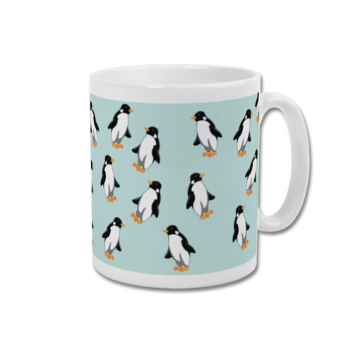 Penguin Design Mug Blue