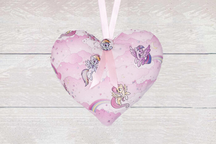 Pink Unicorn Hanging Heart