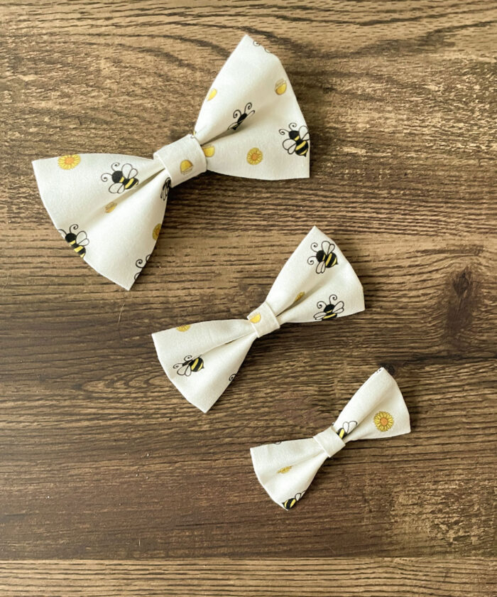 Dog Bow Bee Design