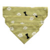 Dog Bandana Bones Green