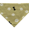 Dog Bandana Bones Green