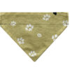 Dog Bandana Bones Green