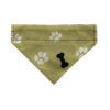 Dog Bandana Bones Green