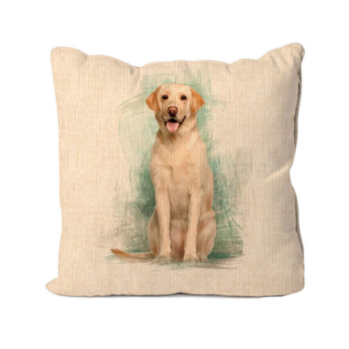 Golden Labrador Design Cushion