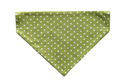Dog Bandana Stars Green
