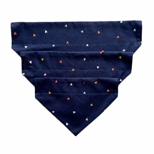 Dog Bandana Coloured Hearts