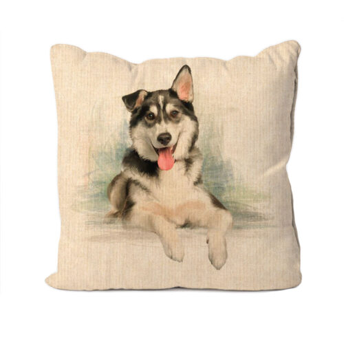 Siberian Husky Design Cushion