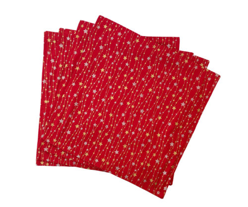 Christmas Napkins Dangling Stars
