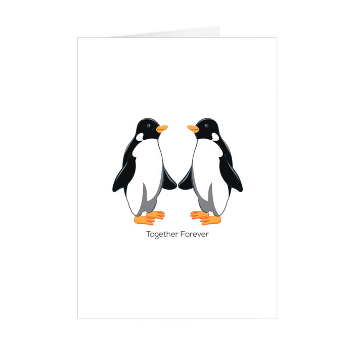 Penguins Together Blank Card