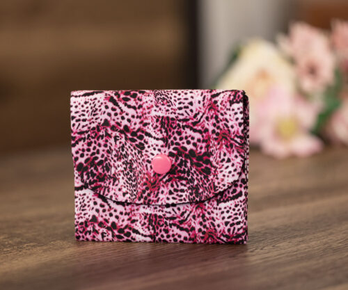 Coin Purse Pink Leopard