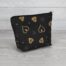 Gold Hearts Cosmetic Bag