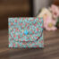 Coin Purse Blue Floral