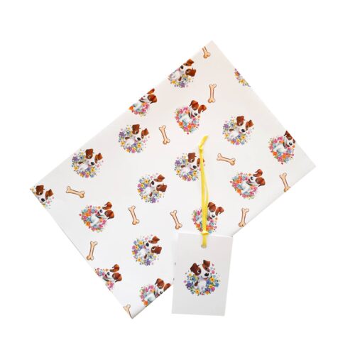 Wholesale Cute Dogs Gift Wrap & Tag