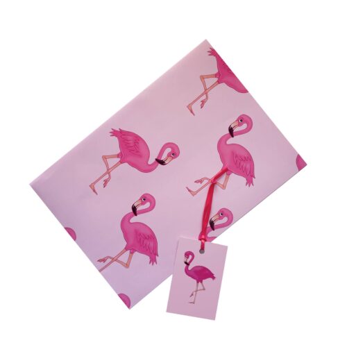 Wholesale Pink Flamingo Gift Wrap