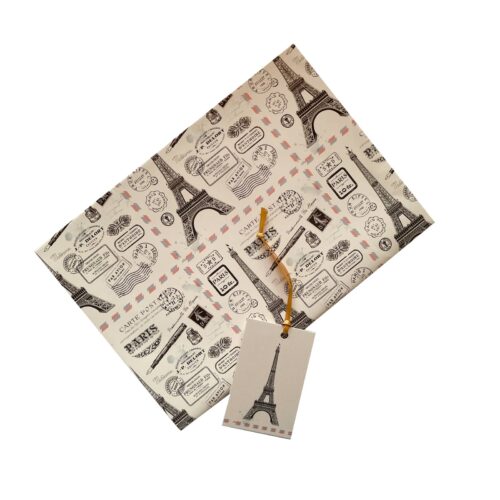 Wholesale Paris Design Gift Wrap & Tag