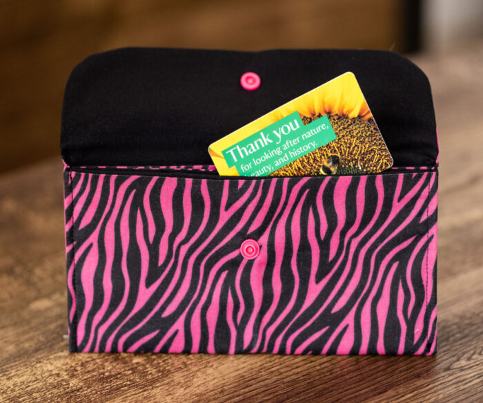 Pink Abstract Purse Wallet