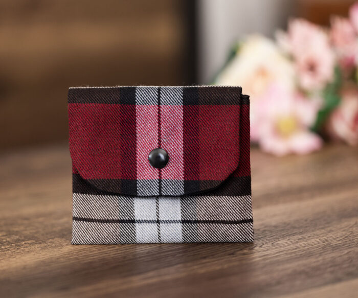 Coin Purse Black Tartan