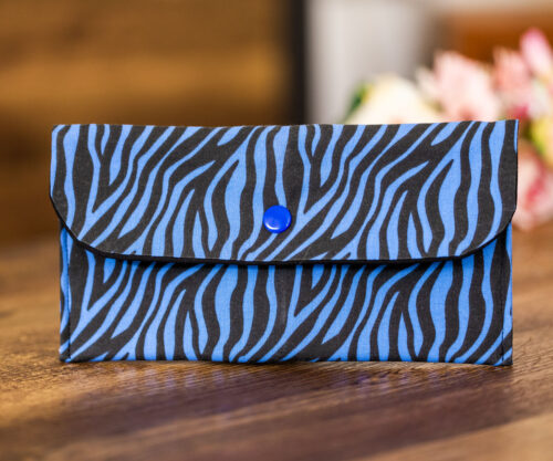 Blue Abstract Purse Wallet