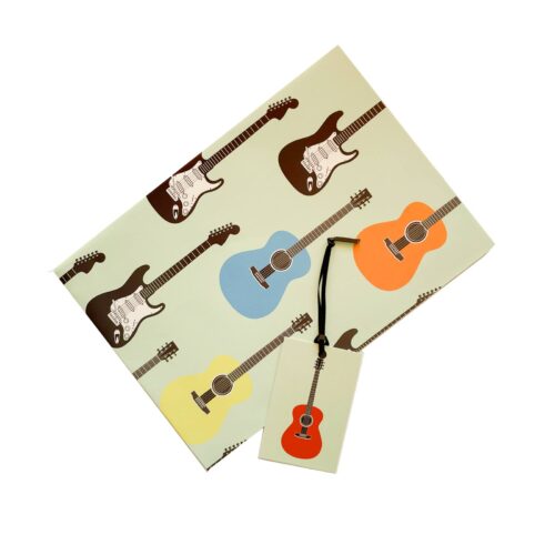 Gift Wrap Multicoloured Guitars