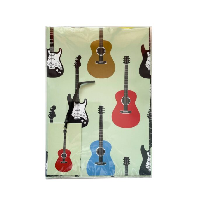 Gift Wrap Multicoloured Guitars