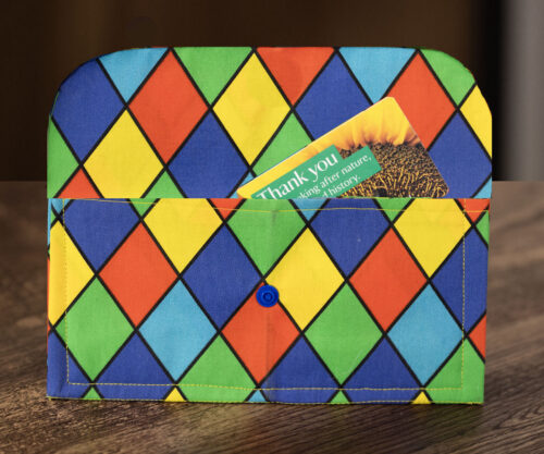 Harlequin Coloured Purse Wallet