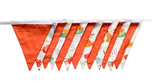 Dog Design Orange Bunting