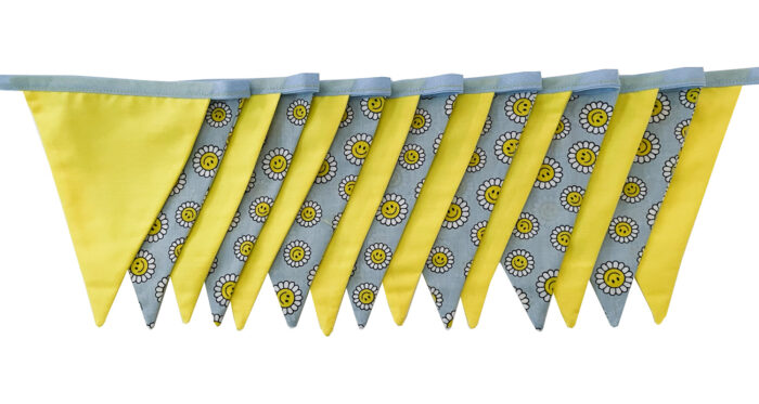 Smiling Daisy Bunting Blue