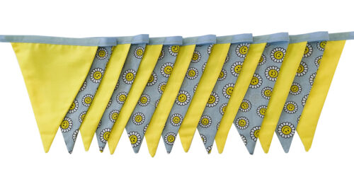 Smiling Daisy Bunting Blue