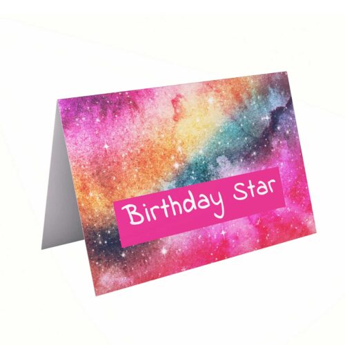 Birthday Star Handmade Card