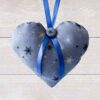 Blue Snowflakes & Gold Spots