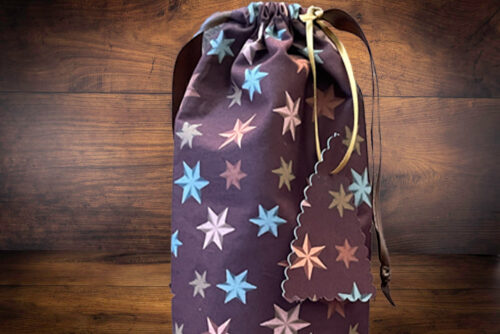 Christmas Stars Bag Brown