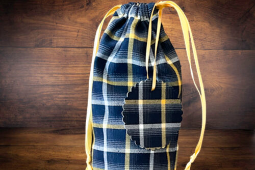 Christmas Bottle Bag Tartan