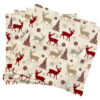 Christmas Napkins Reindeers-Snowflakes