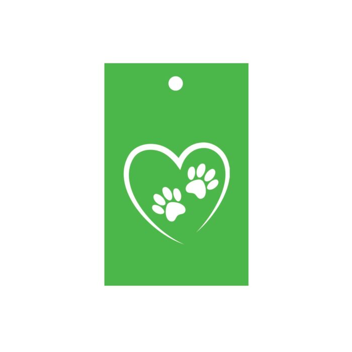 Dog Paws Gift Wrap Green