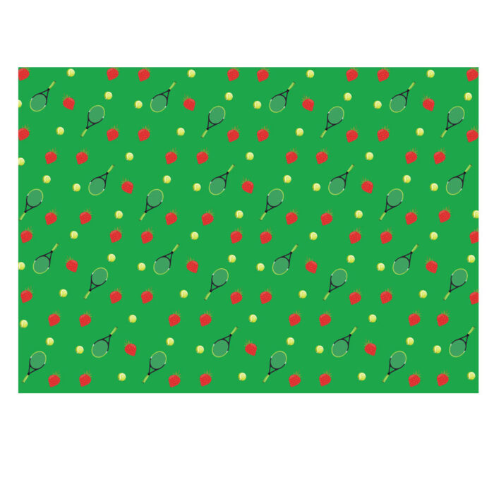 Tennis Gift Wrap Green