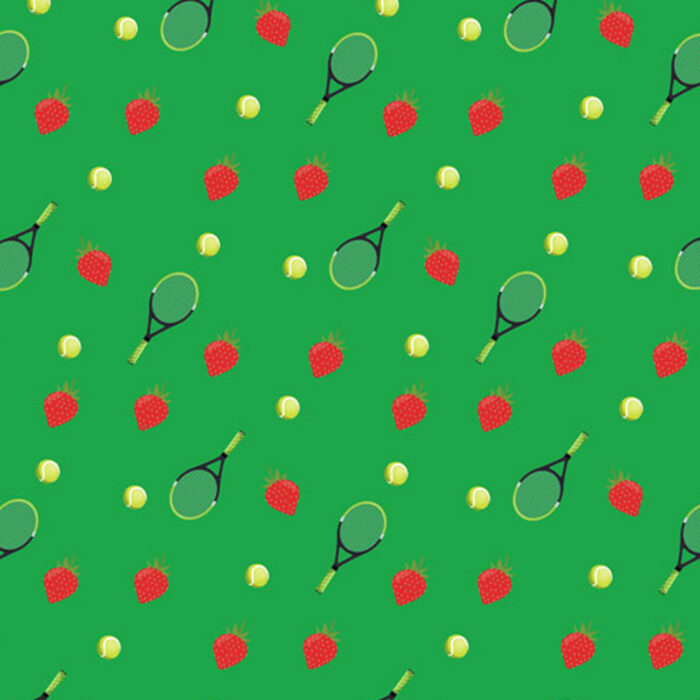 Tennis Gift Wrap Green