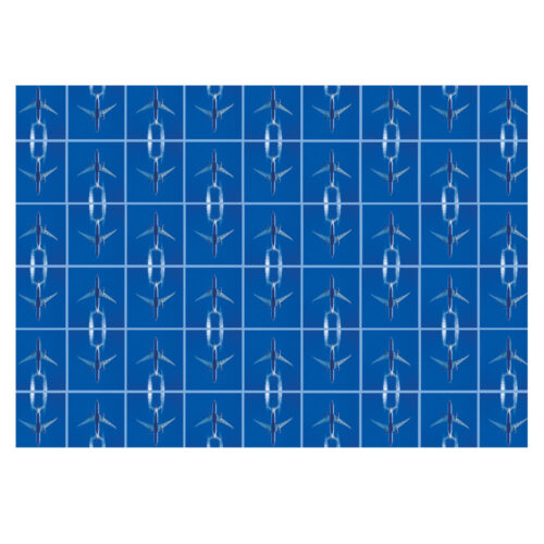 Aeroplane Gift Wrap Blue