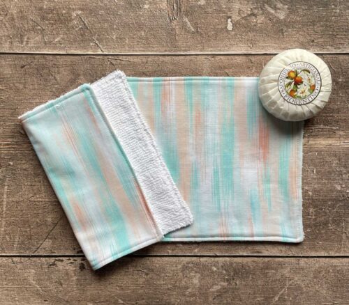 Face Cloth Abstract Green