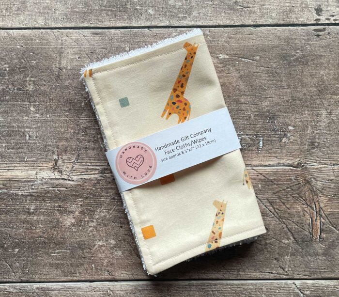 Face Cloth Giraffe Design